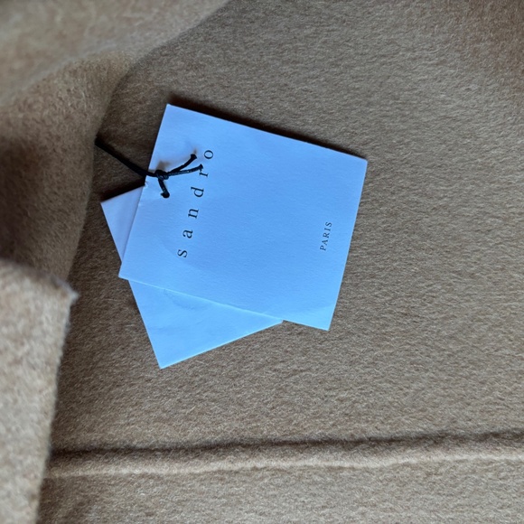 SANDRO PARIS WOMENS WOOL WRAP SKIRT WITH FRINGE - Picture 6 of 7